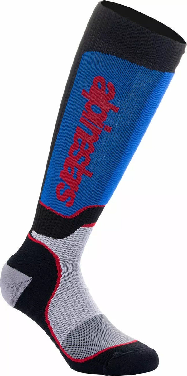 AlpineStars (MX) čarapa MX Plus BLK/WHHT/BL L 4702324-1226-L
