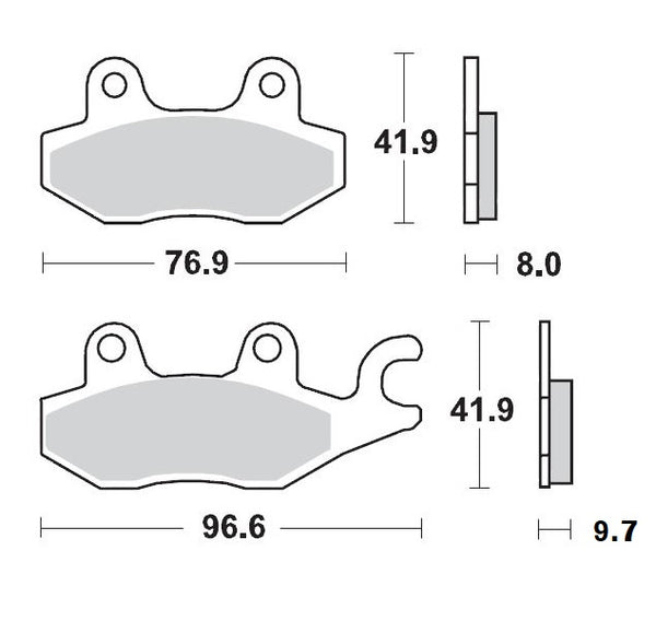 Moto-Master Brake Pad Ceramic 410204
