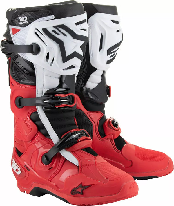 AlpineStars (MX) Boot Tech 10 Enduro Brighto Red 2010025-3016-10