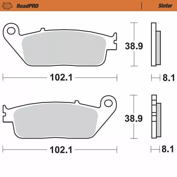 Skútr brzdového podložky Moto-Master 400703