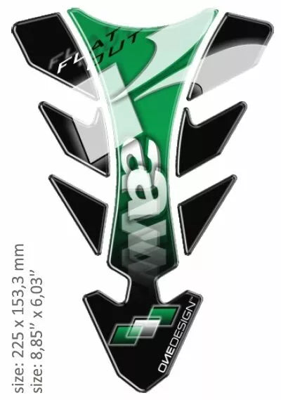 OneDesign tvertnes spilventiņš Nākotnes Kawasaki zaļais cgfutur1p