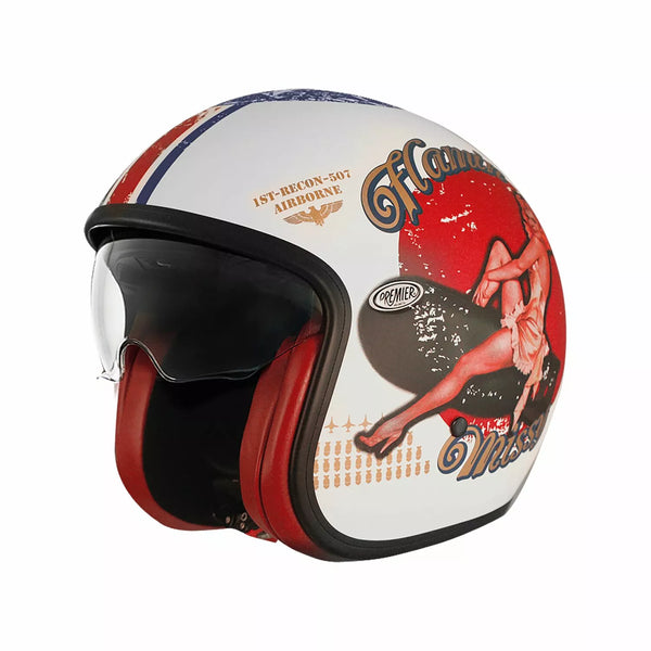 Premier Helmets Helma Vintage PU 8BM 3x Apjetvi6fibup8xxl