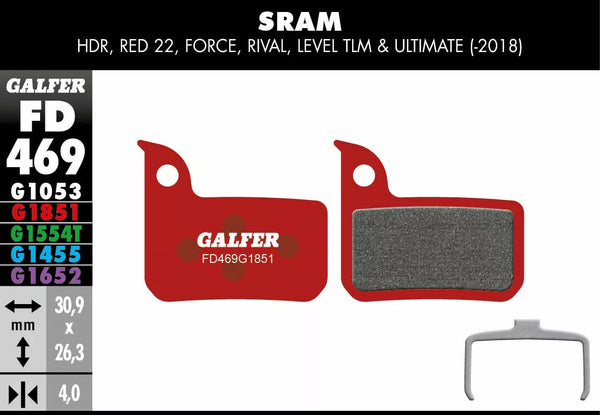 Galfer kočni jastuk Advanced FD469G1851