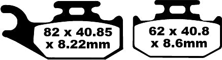 EBC BRAKE PAD CARBON TT DIRT FA414TT