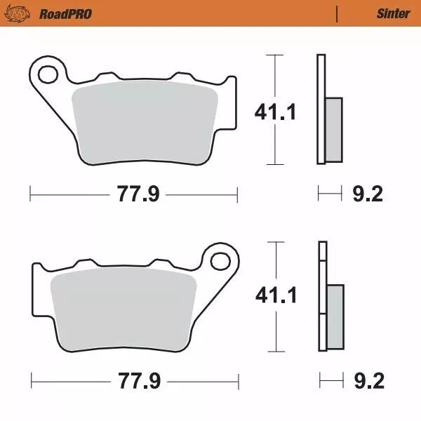 Moto-master kočni jastučić sinted straga 403402