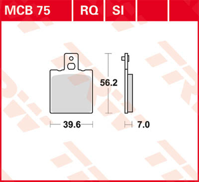 TRW BRAKE PAD TRW MCB75RQ MCB75RQ