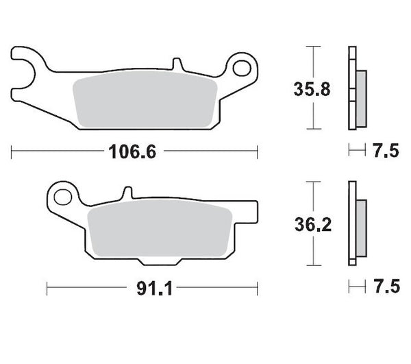 Moto-Master bremžu spilventiņu sacīkstes 095911