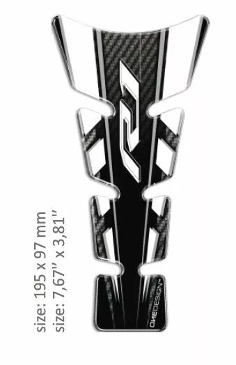OneDesign tank spilventiņš Slim Yahama R1 15- .. CGSLIBR1P