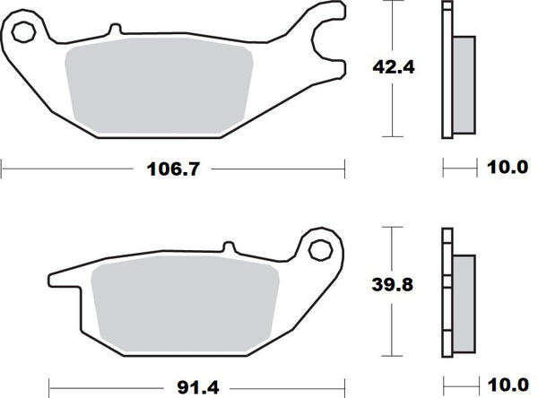 Moto-Master bremžu spilventiņš Ceramic 414204