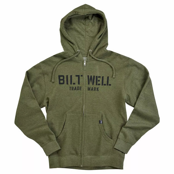 BILTWell Hoodie Stencil Zip Olive MD 8123-139-003