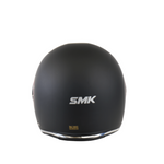 SMK Jet MC Helmet Retro melna /sarkana