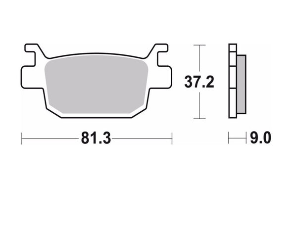 Brembo ielas saķepinātie metāla bremžu kluči - 07gr93SP 07gr93SP