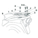 „Shad Top Master“ montavimo rinkinys - „Suzuki S0F67T“