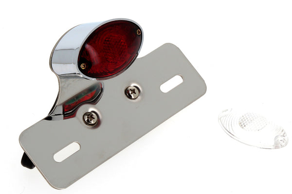 V Partita OGAN Rear Light ar licences platformu hrome Universal 034-1-CR