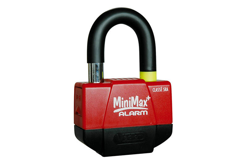 Vektor minimax+ zámok alarmový disk (100 dB) - Ø16mm / 55x40 mm - SRA certifikovaný alarm minimaxa+