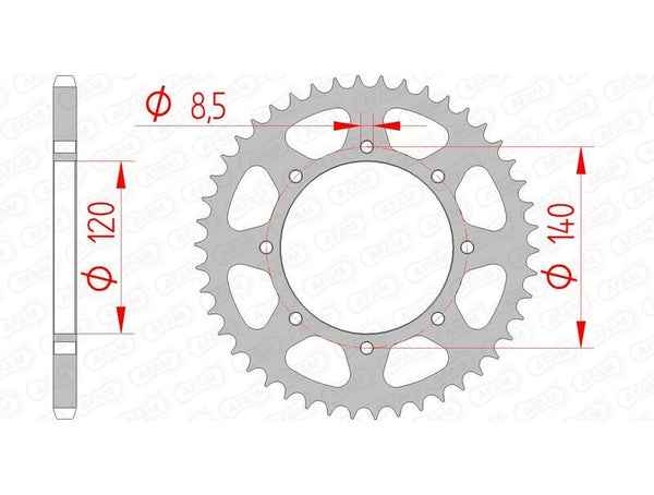 AFAM STEEL STANDARDNI STRANI SPROPET 16606 - 520 16606-48