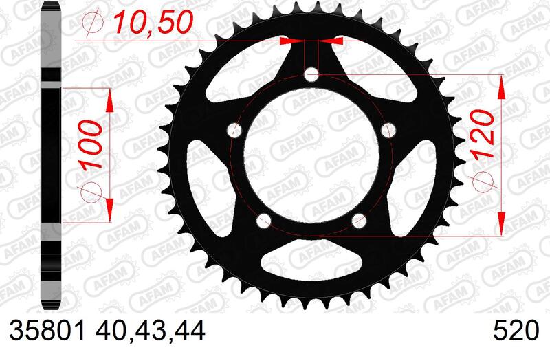 AFAM STEEL STANDARDNI STRANI SPROKE 35801 - 520