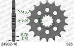 AFAM oceľový štandardný predný sprock 24902 - 525