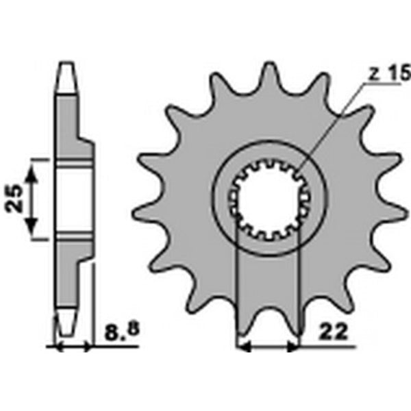 PBR Steel Standard prednji Shock 1248 - 520 1248 15 18nc