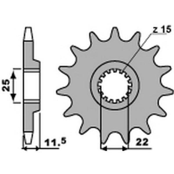 PBR Steel Standard prednji Shock 1252 - 520 1252 14 18nc
