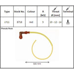 NGK aizdedzes kabelis LY11 - 90 ° BENT dizains