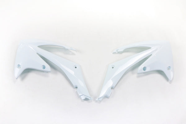 UFO Radiator Covers White Honda CRF250R/450R HO04637#041