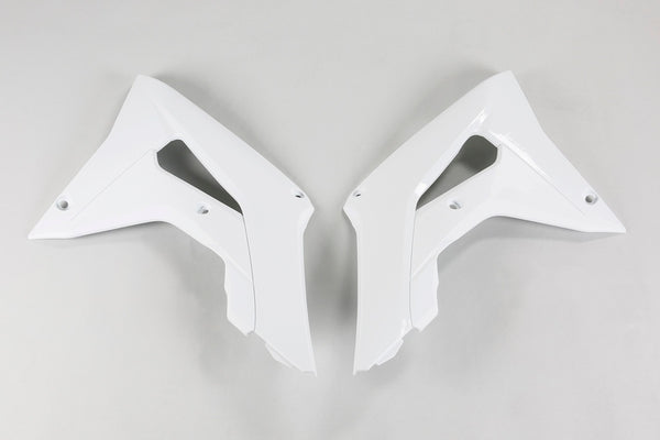 UFO Radiator Covers White Honda CRF450R HO04682#041