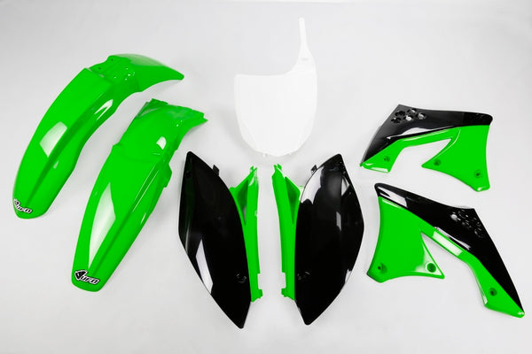 UFO plastični kit OEM boja zelena/crna kawasaki kx250f kakit215@999