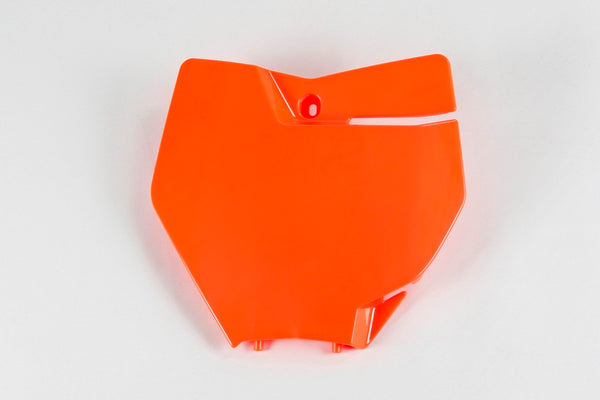 UFO Front Number Plate Neon Orange KTM SX/SX-F KT04063#fflu