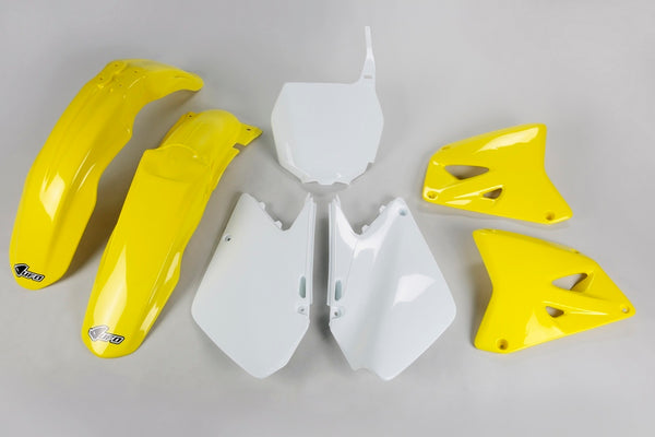 UFO plastični kit OEM boja žuta/bijela Suzuki RM125/250 sukit402@999