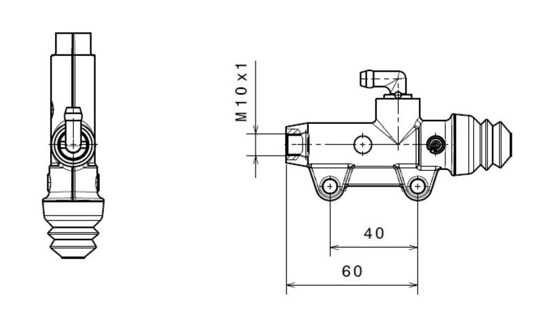 BREMBO Rear Brake Master Cylinder Ømm Natural 910.4776.01