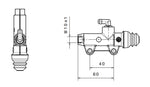 BREMBO Rear Brake Master Cylinder Ømm Natural 910.4776.01