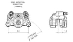 BREMBO Rear Brake Caliper Ø34mm Natural 920.B852.93