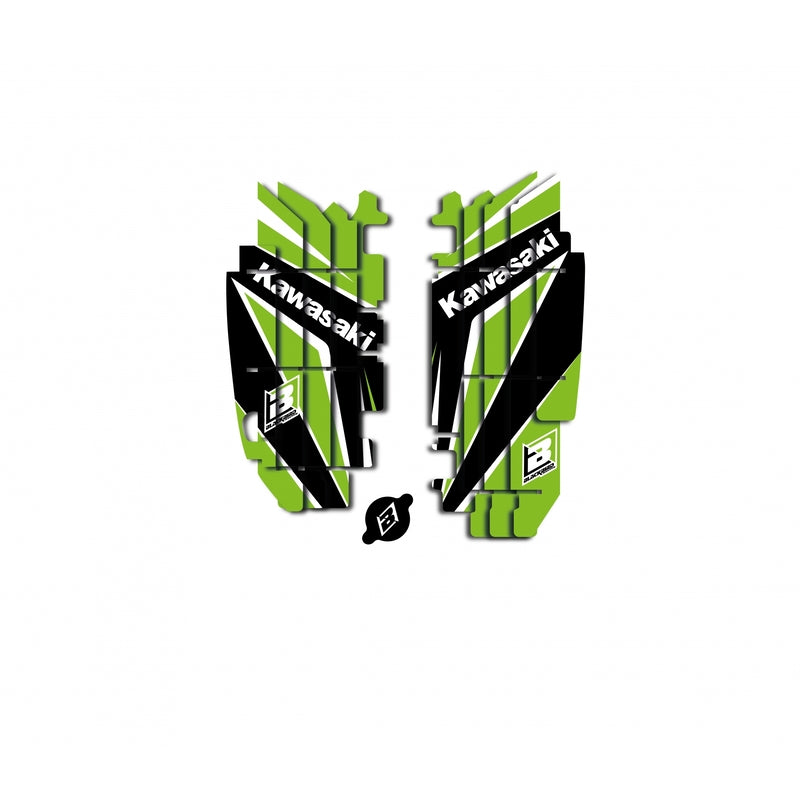 Blackbird Dream Graphic 4 Radiator Louvers Grafički komplet Kawasaki KXF A402N