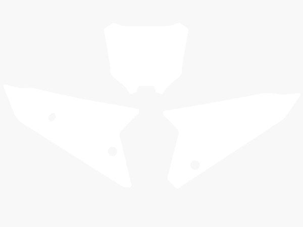 Blackbird Plate uzlīmes balta Honda CRF450 3147/000005