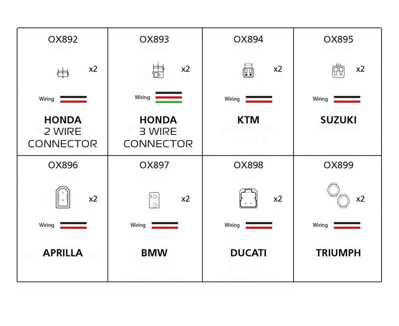 Oksfordo indikatoriaus adapterio kabelis - „Kawasaki“ 1 tipo OX885