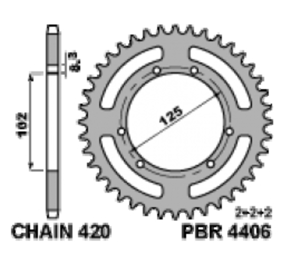 PBR Standardni čelični spricy Sprick 4406 - 420 4406 59 F
