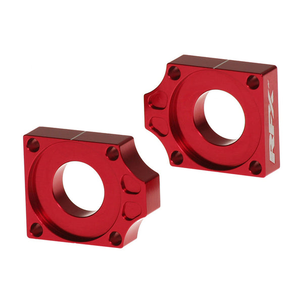 RFX PRO Rear Axle Adjusters Blocks - Red FXAB5040099RD