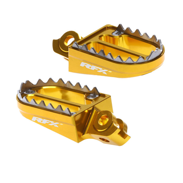 „RFX Pro“ serijos 2 pėdų atramos (geltona) - „Suzuki RMZ250/450“