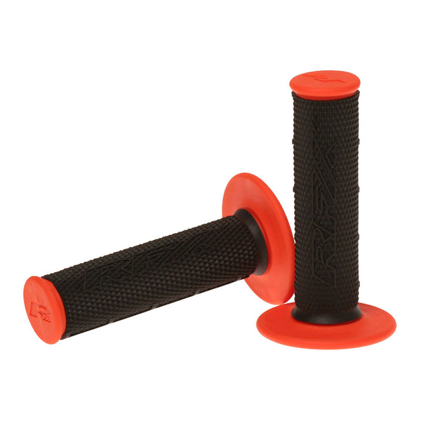 RFX Pro Series Dual Compound Grips Black Center (Black/Orange) Pair FXHG2010099S