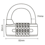 Oksfordo 5 skaitmenų derinys „Padlock LK102“