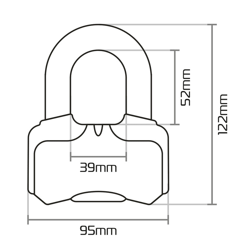 Oxford Nemesis Disk Lock - 16 mm LK471