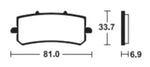 Tecnium Sintered Metal Brake Pads - MTR462 1121580