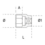BETA 6 points Socket - 65mm 009290065