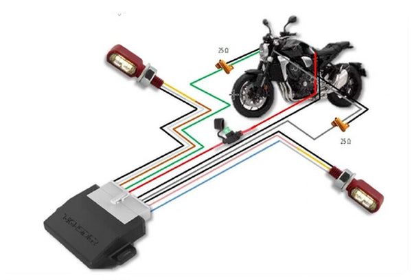 HighsIder BL kontrolni okvir CB4-za 2-u-1 bljeskalice na Honda-208-112