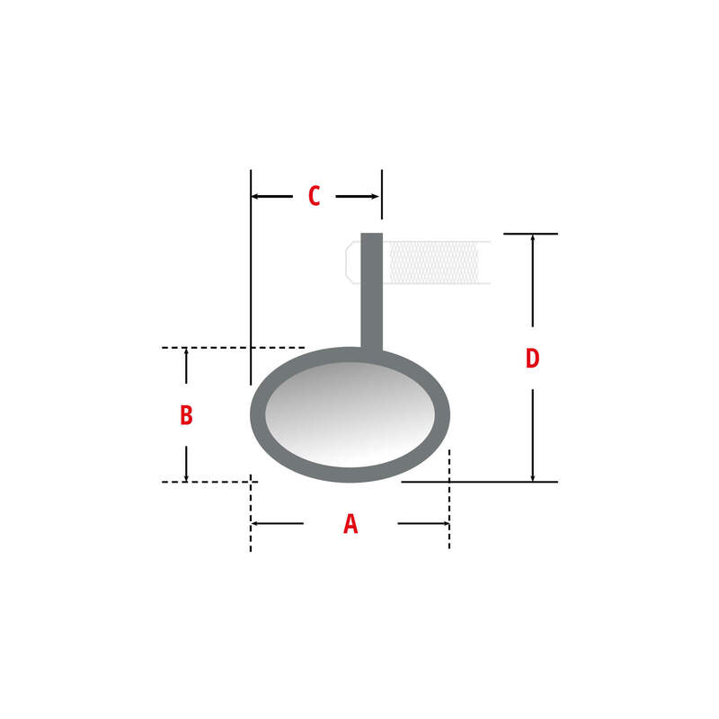 „Highsider Victory-X Rim“ rankenos galutinis veidrodis su LED posūkio signalais (1PC) 301-183