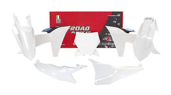 Racetech Plastic Kit-Black /White R-KitkTM-BN0-023