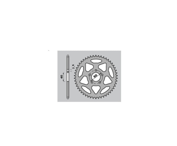 PBR standardni C45 čelični stražnji otvor 4421 - 428 4421 53 C45