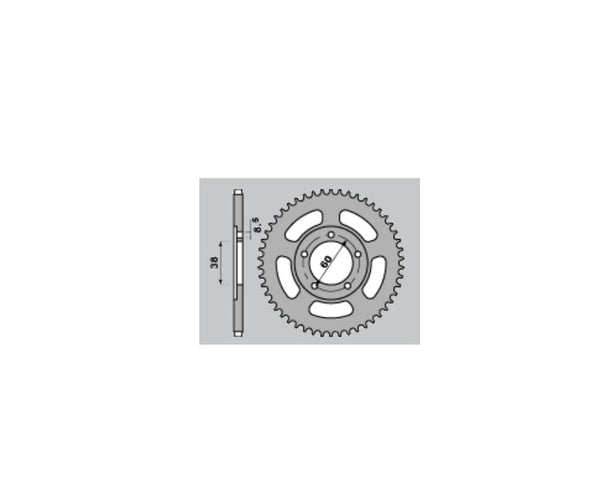 PBR Standard C45 čelični stražnji nosač 4431 - 420 4431 44 F