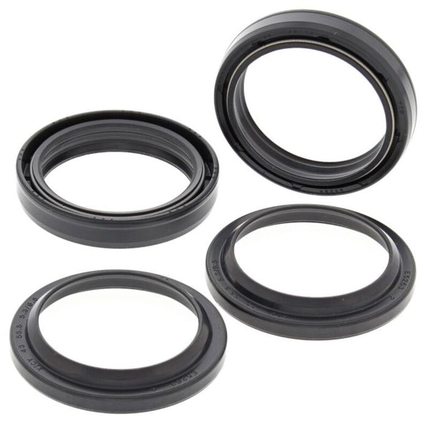 All Balls Fork Oil Seals & Dust Covers - 43x55x9.5/10.2 mm 56-138